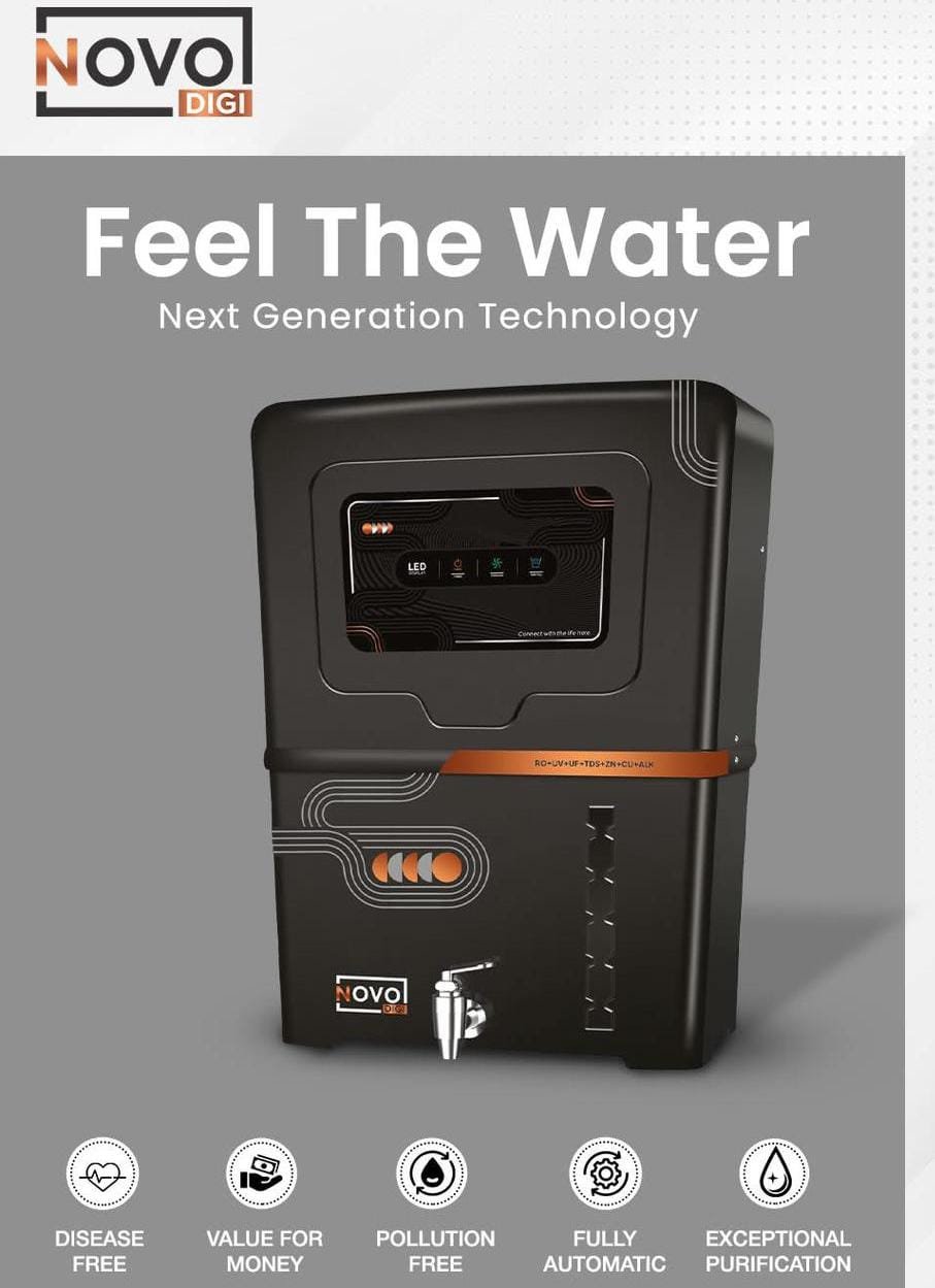 PEP-STAR-COPPER 2X Power Filter | No Filter Cost for 2 Year | 8 L RO + UV + UF + Minerals + Copper Water Purifier (Black)