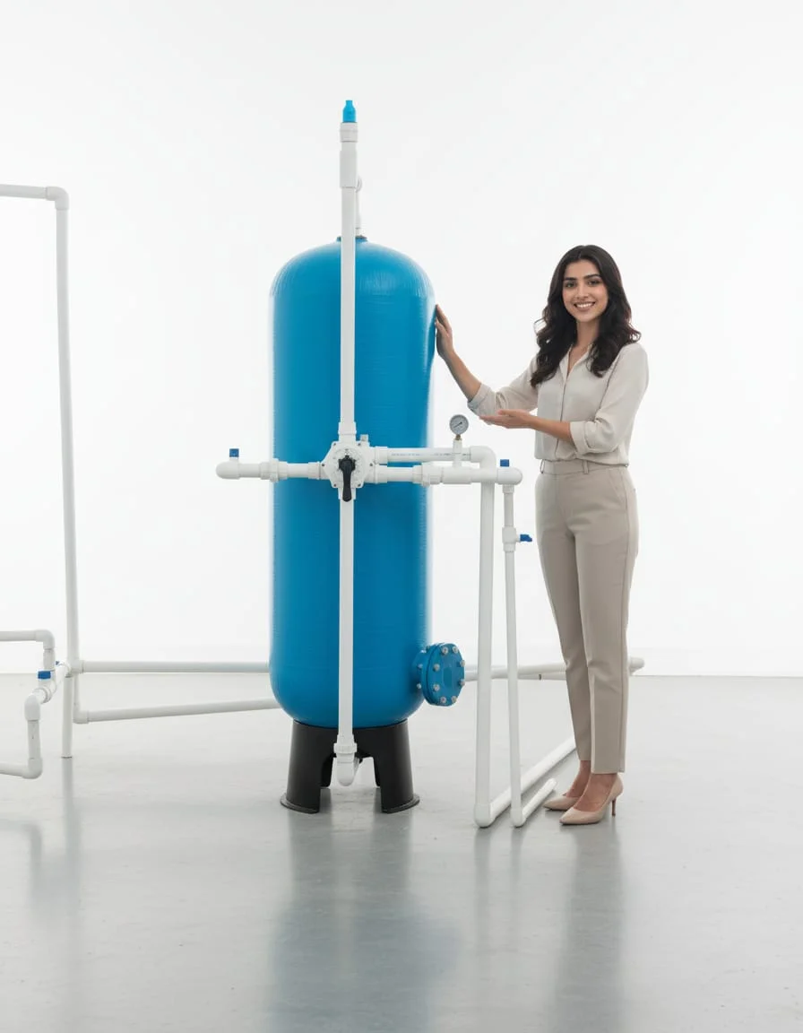 Water treatment expert with softener tank