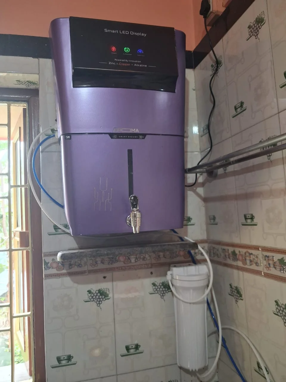 Aroma RO purifier installation