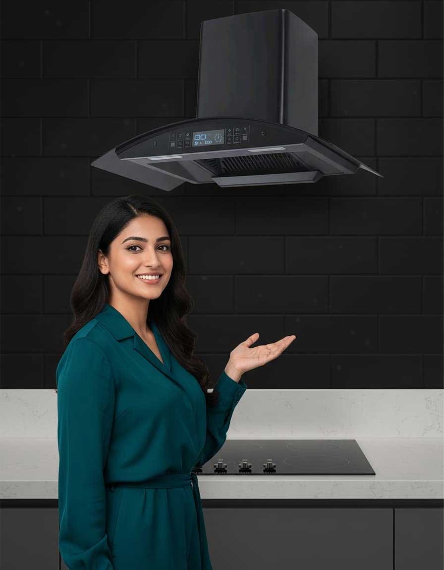Wall-mounted kitchen chimney